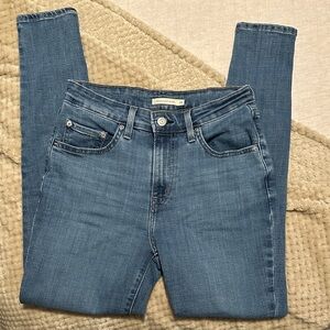 Levi's Women's Blue High Rise Skinny Jeans